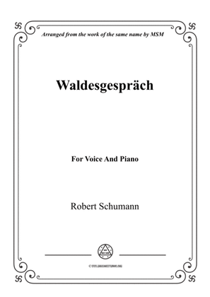 Book cover for Schumann-Waldesgespräch,for Cello and Piano
