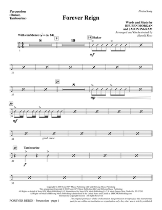 Forever Reign (arr. Harold Ross) - Percussion