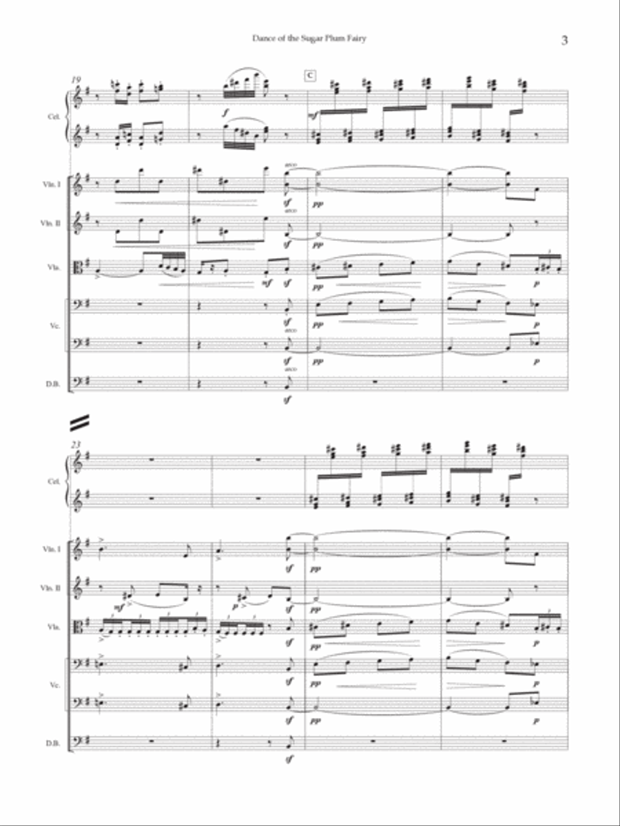 Dance of the Sugar Plum Fairy String Orchestra scores gallery preview page 6