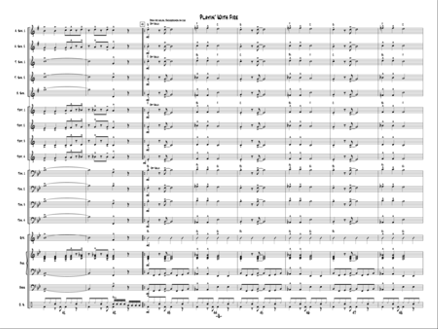Playin' With Fire Jazz Ensemble scores gallery preview page 7