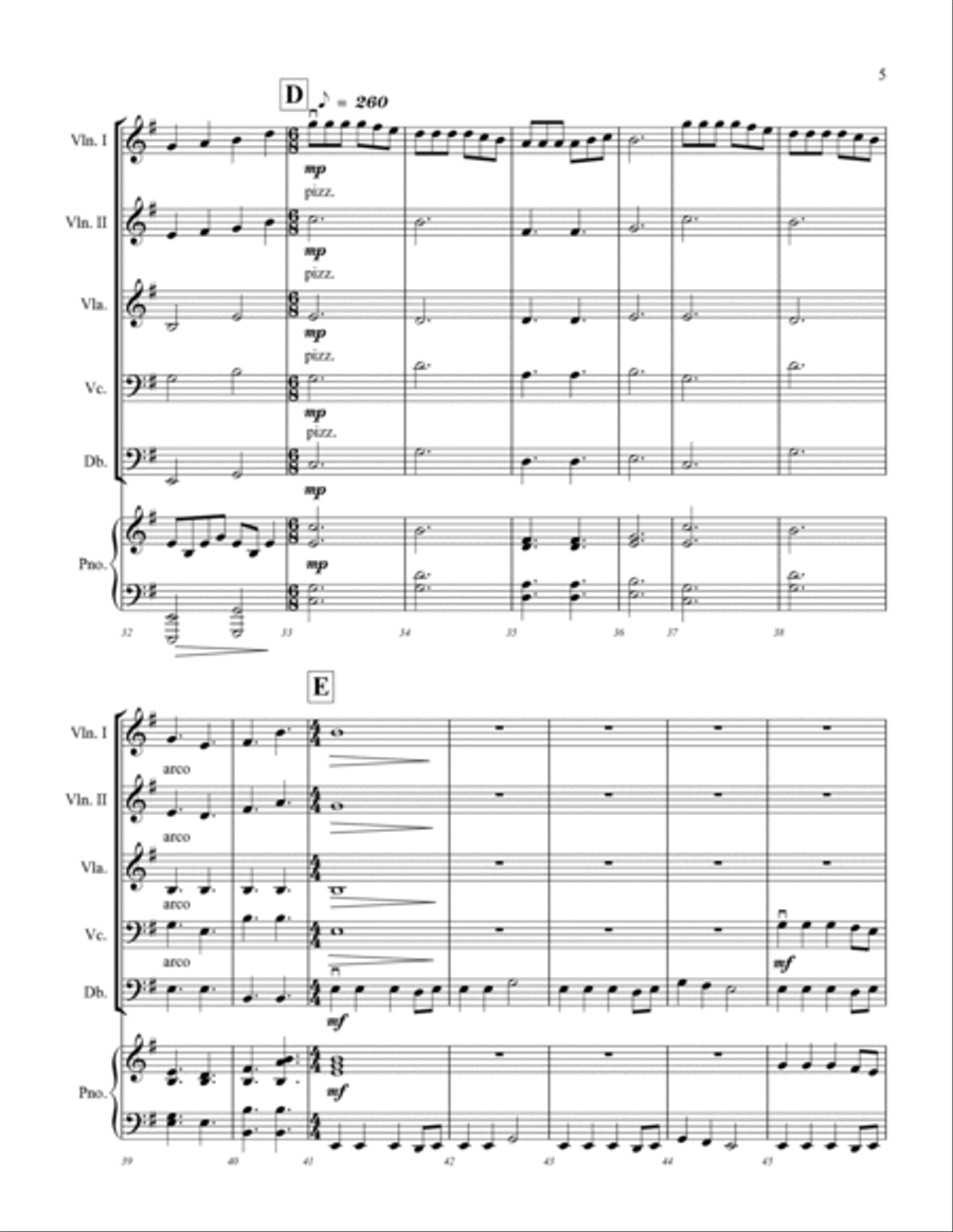Sir Galahad and the Holy Grail String Orchestra scores gallery preview page 5