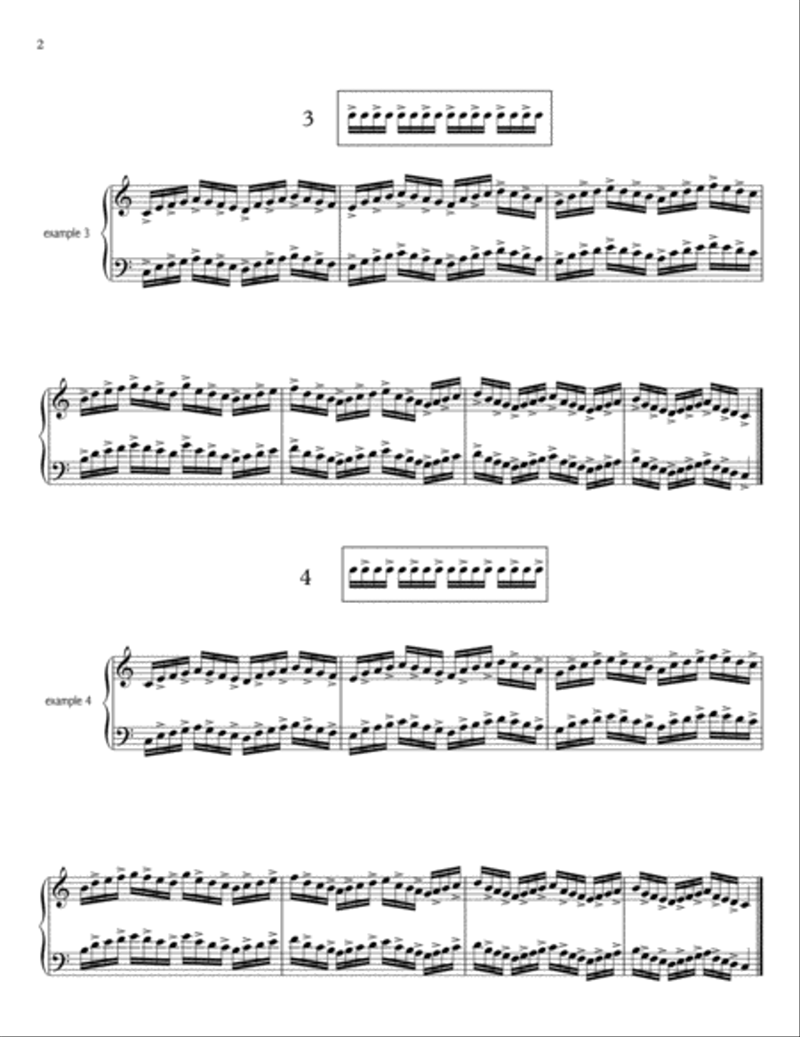 32 Rhythmical Piano Exercises (21st century Hanon) -PARTS I & II- Piano Method scores gallery preview page 3