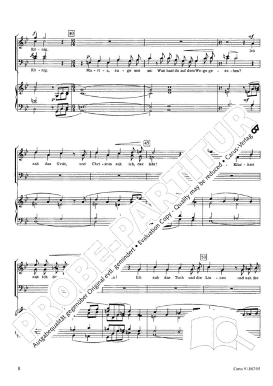 Ostersonntag 4-Part scores gallery preview page 9