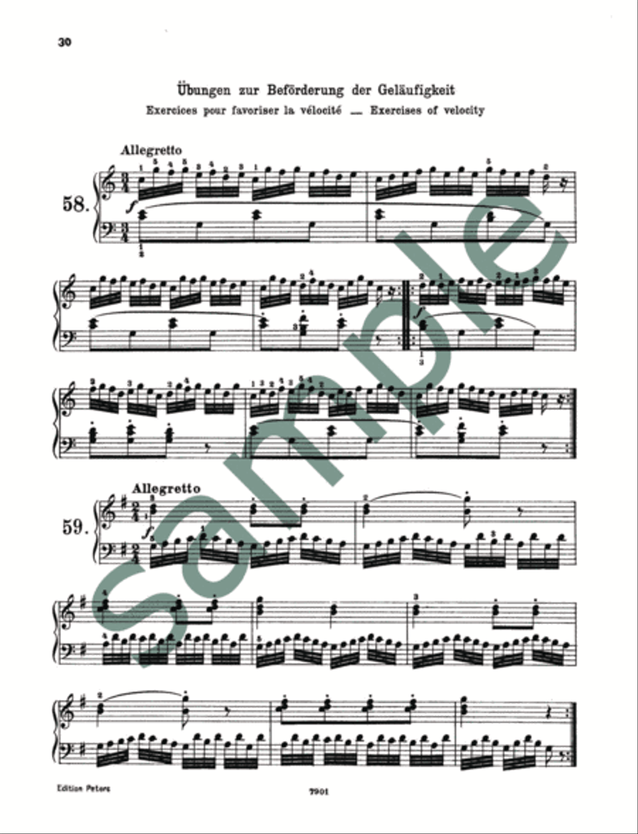 First Tutor Op. 599 for Piano Piano scores gallery preview page 5