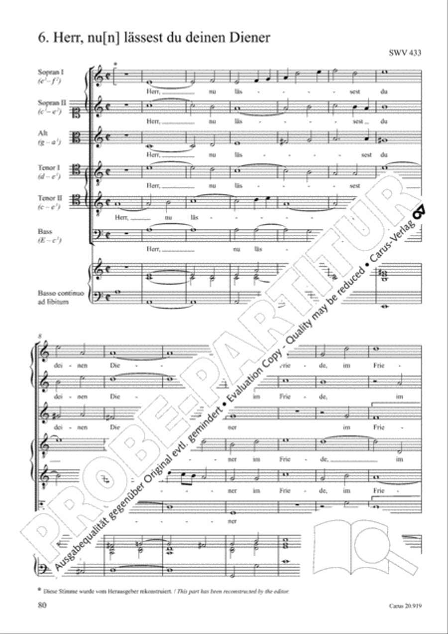 Opera varia I. Works with 1-7 parts (Complete edition, vol. 19) [Werke mit 1-7 obligaten Stimmen] Score scores gallery preview page 137
