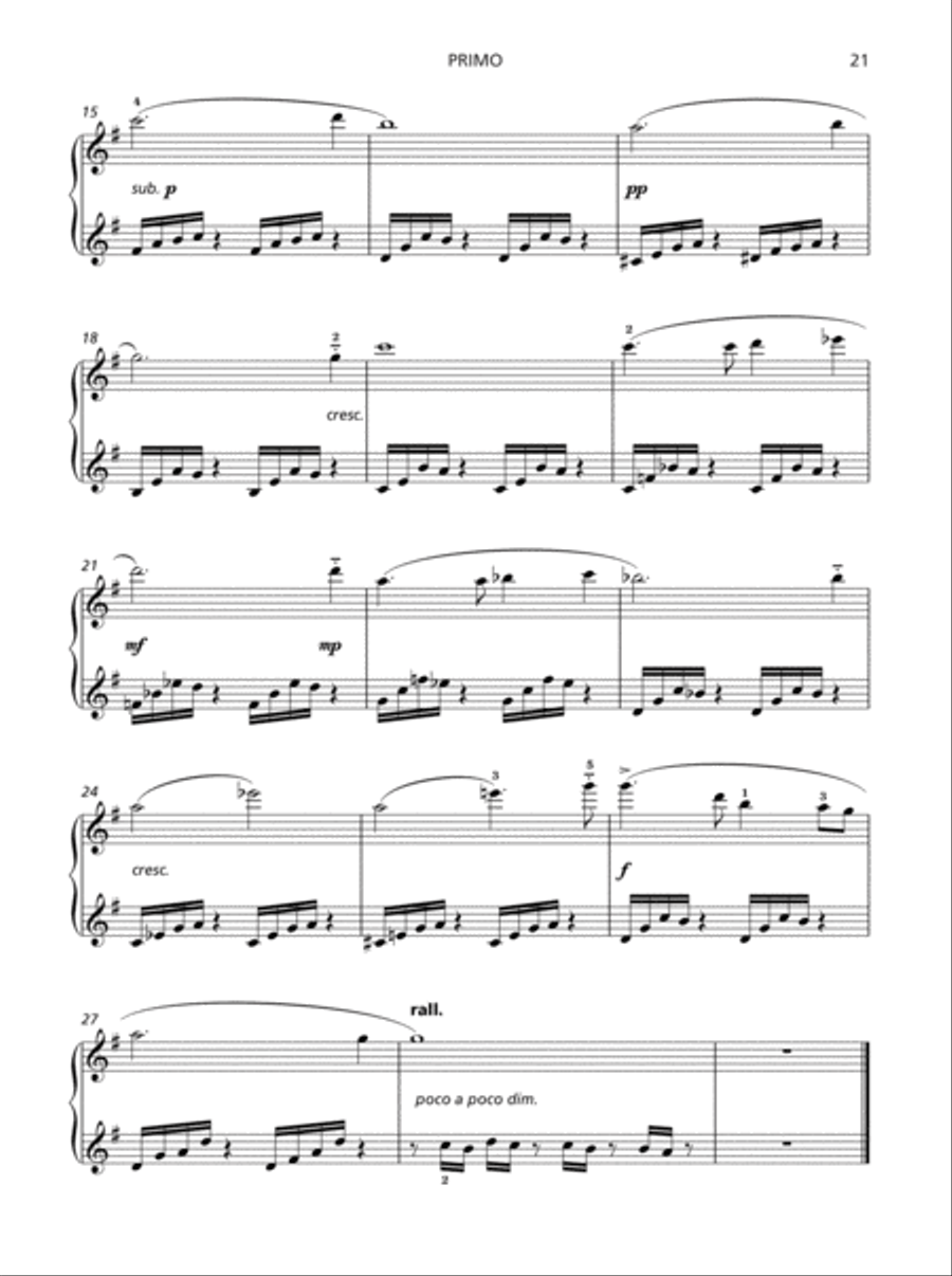 Piano Sketches Duets Book 1 Piano Duet scores gallery preview page 20