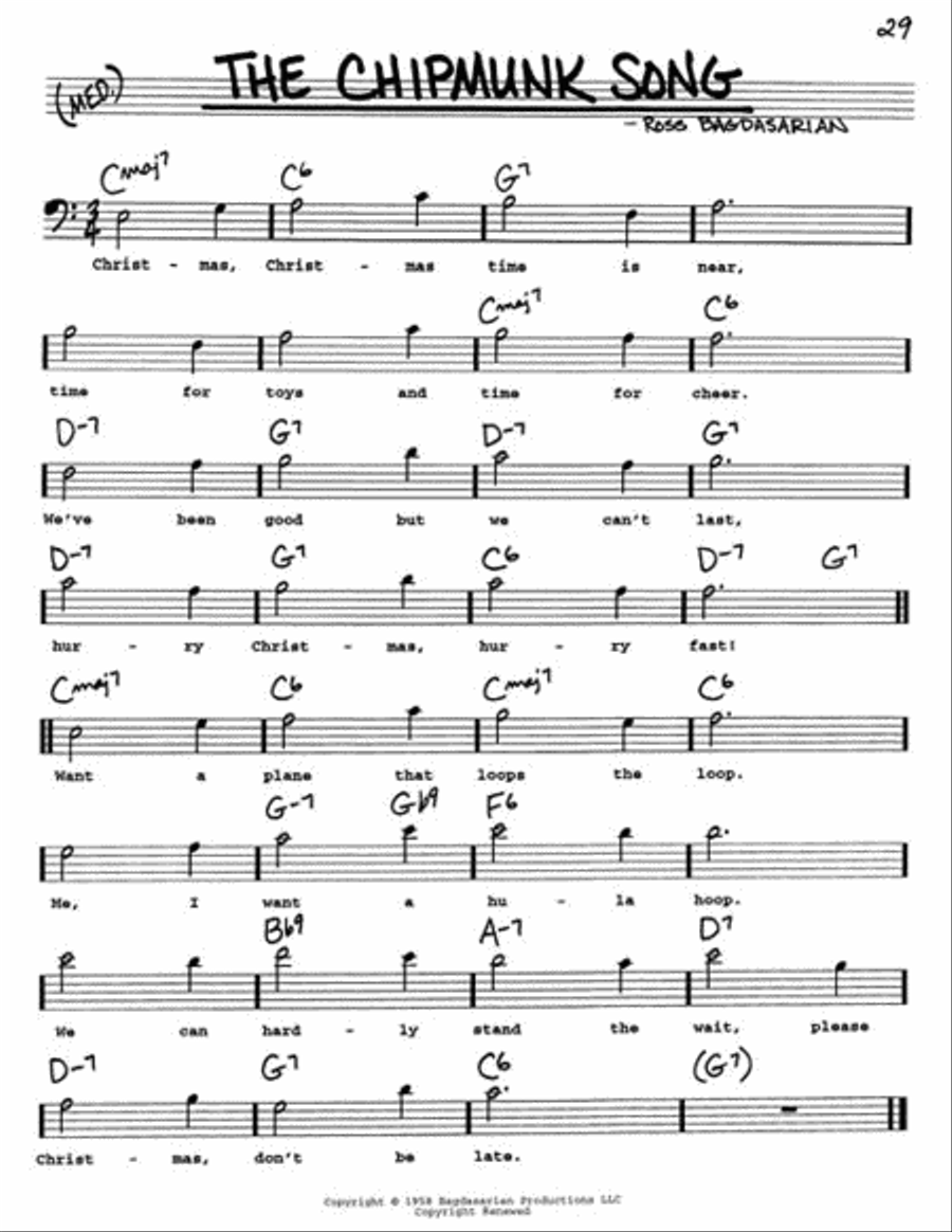 The Real Christmas Book – 2nd Edition Bass Clef Instrument scores gallery preview page 5