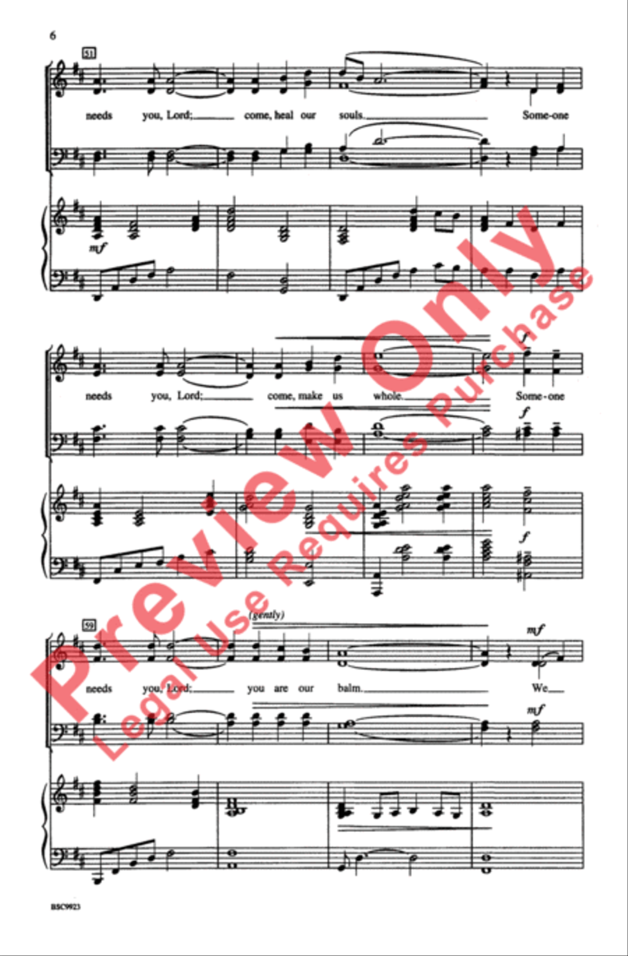 There Is a Balm 4-Part scores gallery preview page 6