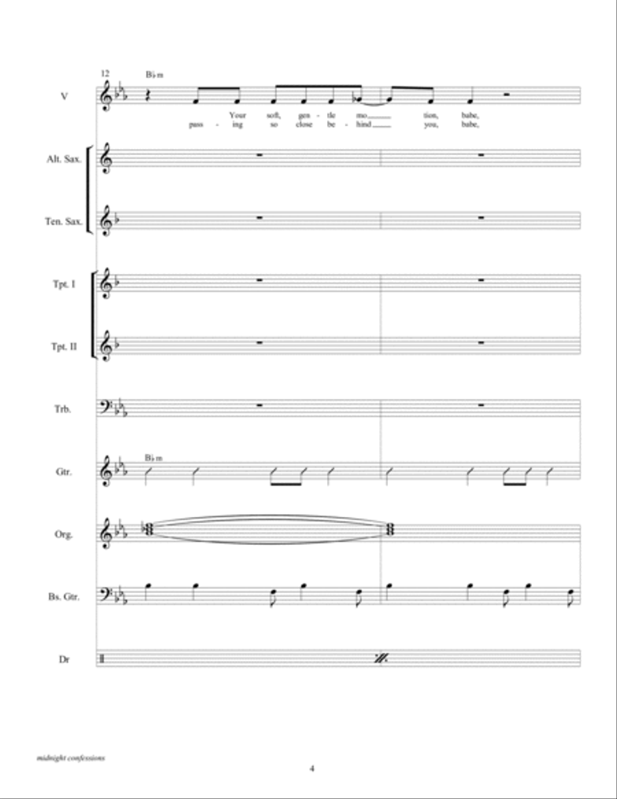 Midnight Confessions Large Ensemble scores gallery preview page 6