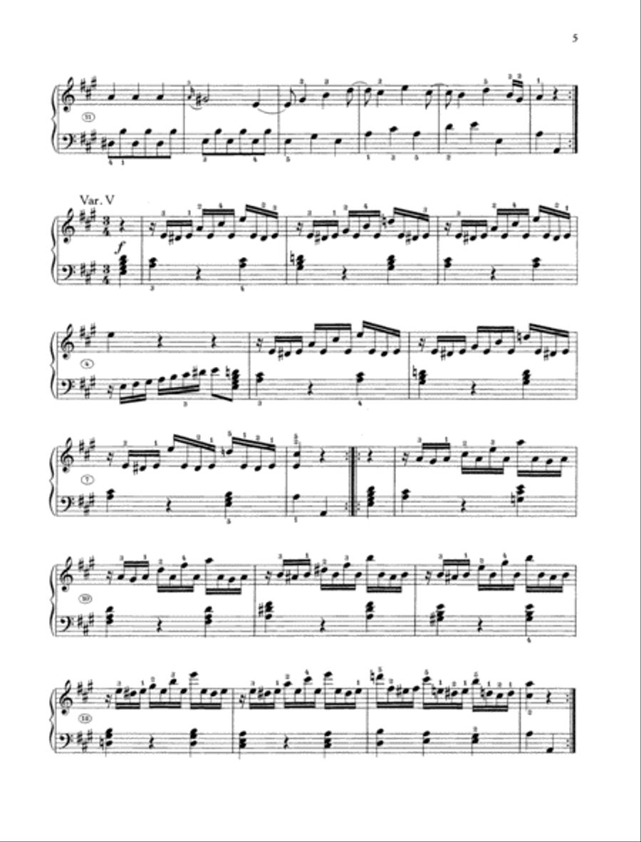 Aria with variations, Hob. XVII:2 Voice Solo scores gallery preview page 4