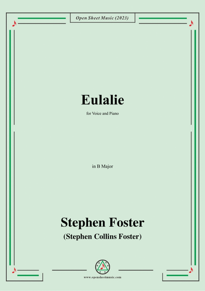 S. Foster-Eulalie,in B Major