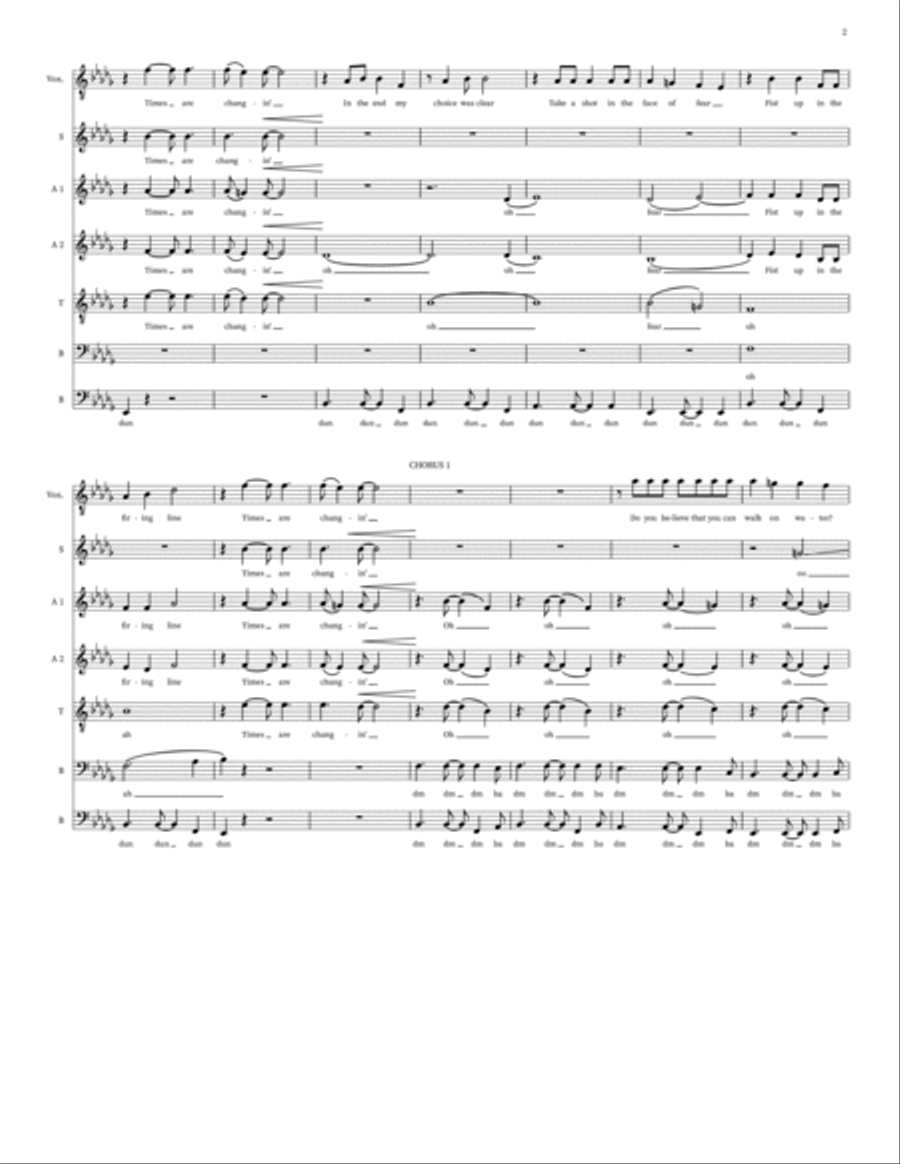 Walk On Water Small Ensemble scores gallery preview page 2