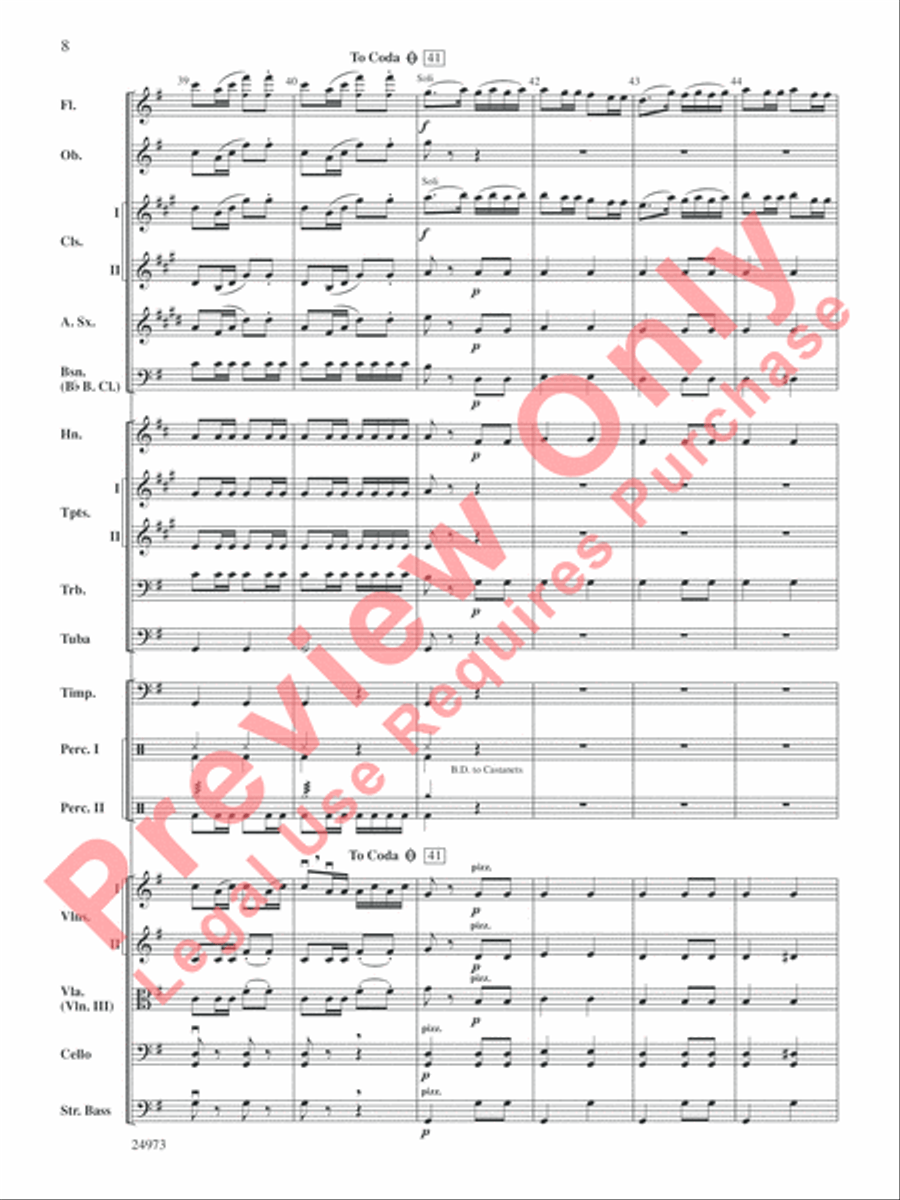 Capriccio Espagnol Capriccio Espagnol Full Orchestra scores gallery preview page 9
