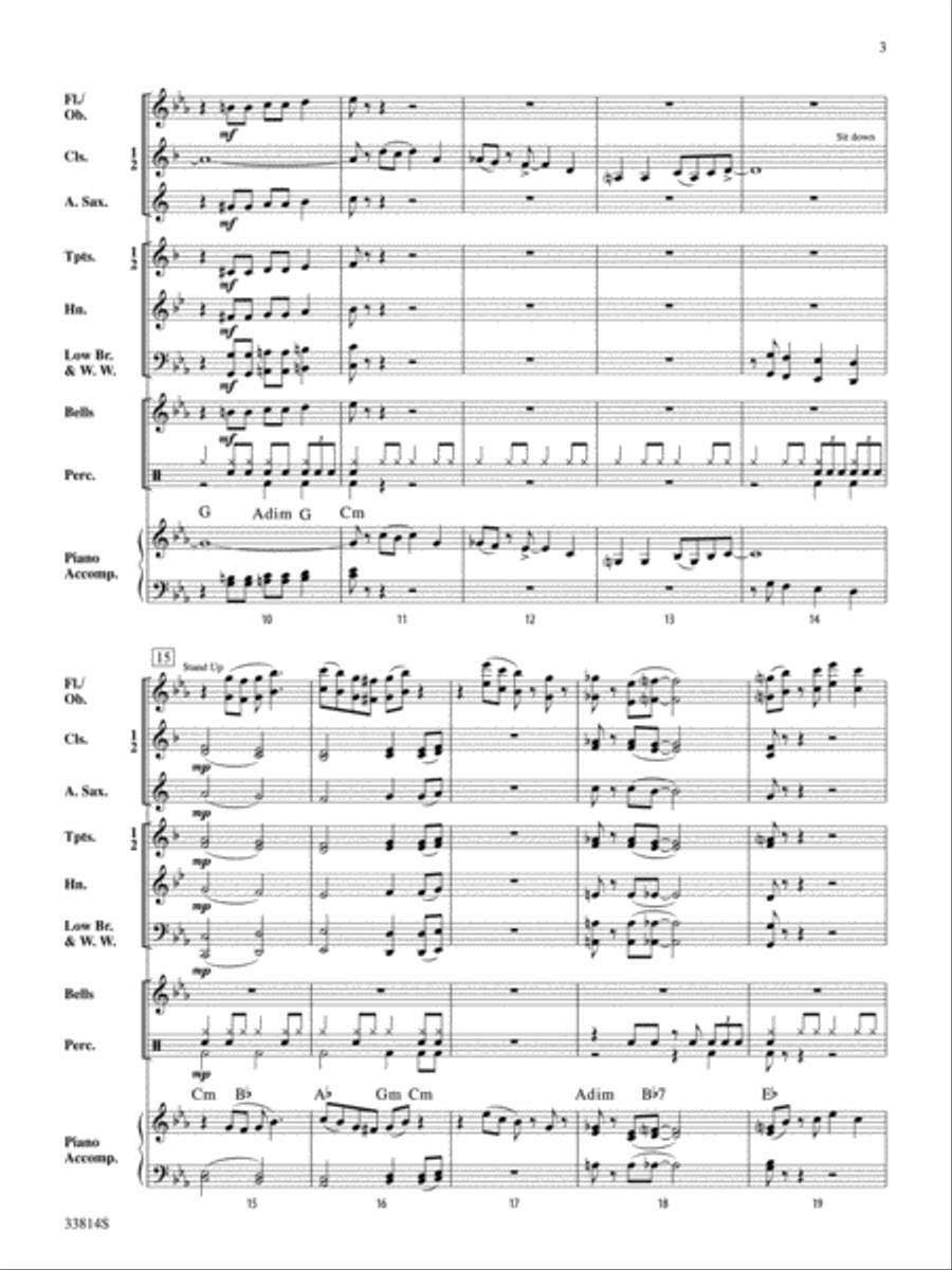 Stand Up and Swing Stand Up and Swing Concert Band scores gallery preview page 3