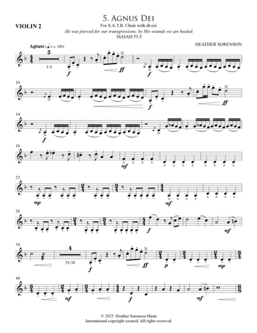 Requiem (Chamber Orchestra) - Violin 2