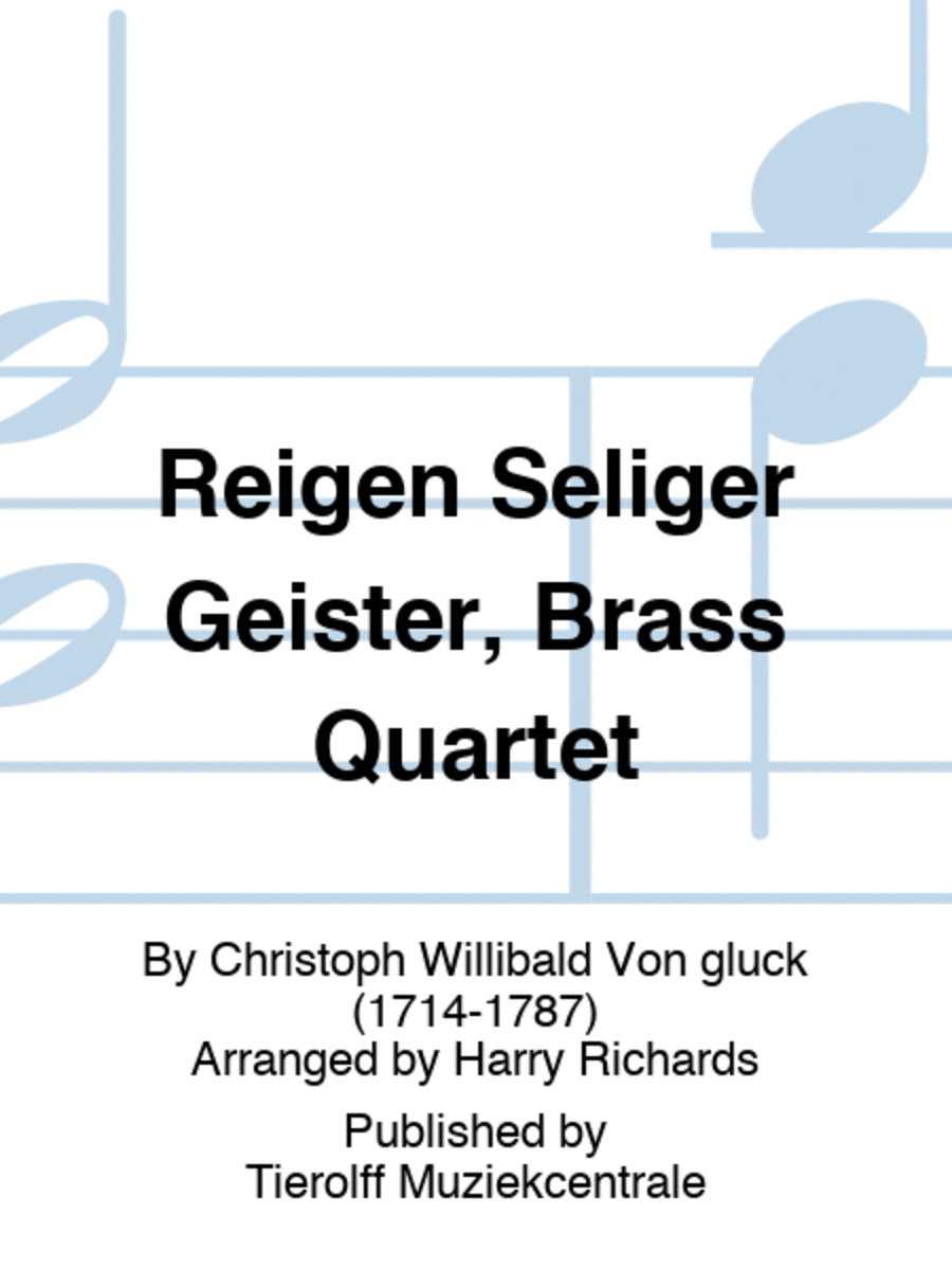 Reigen Seliger Geister, Brass Quartet Brass Quartet scores gallery preview page 1