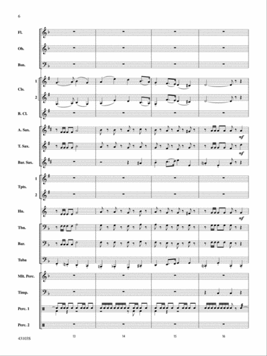 The Silver Quill: Score The Silver Quill: Score Concert Band scores gallery preview page 6
