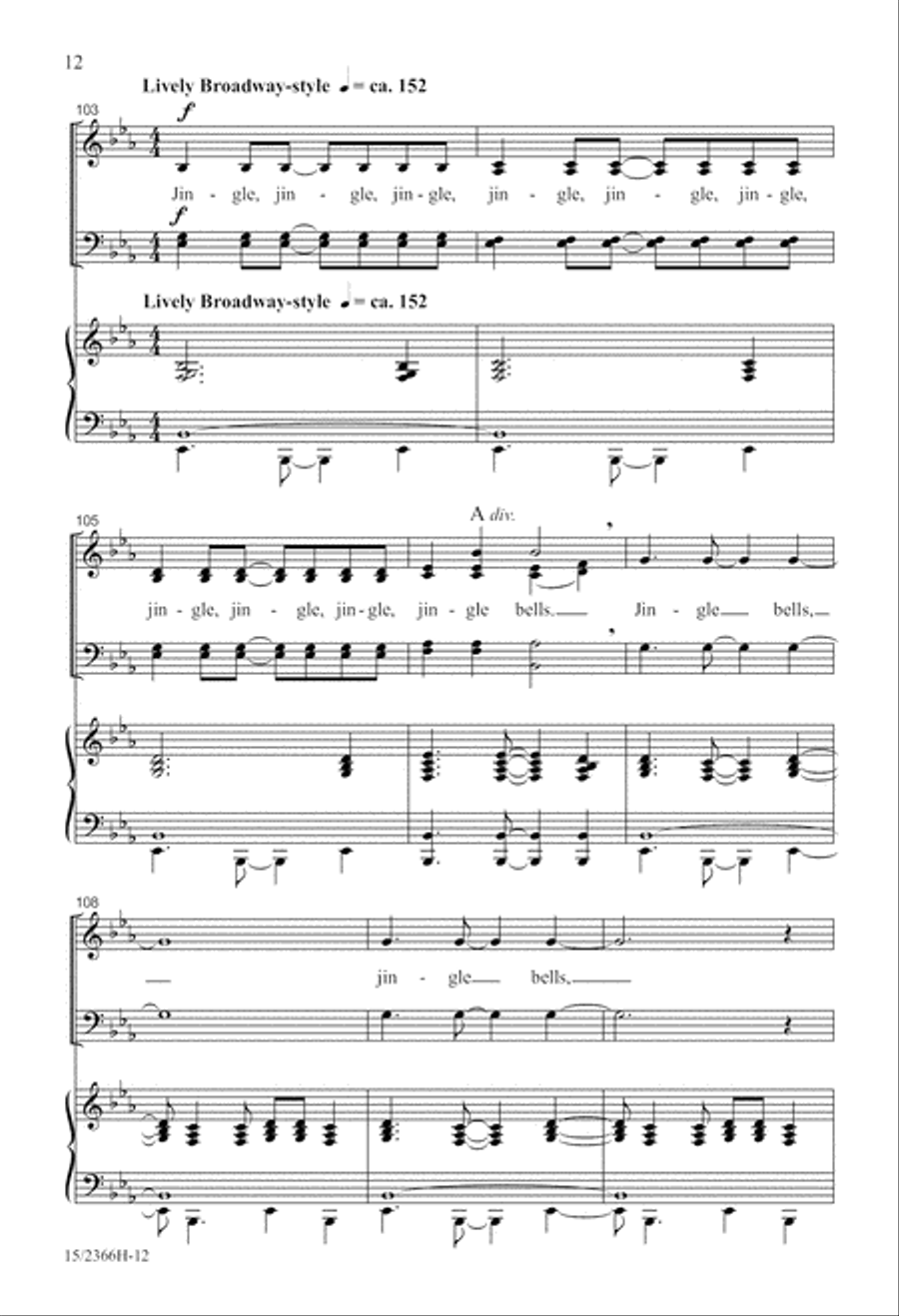 A Family Christmas Spectacular 4-Part scores gallery preview page 13
