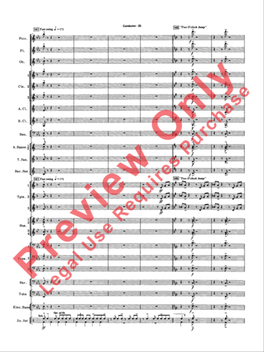 Big Band Spectacular Big Band Spectacular Concert Band scores gallery preview page 28