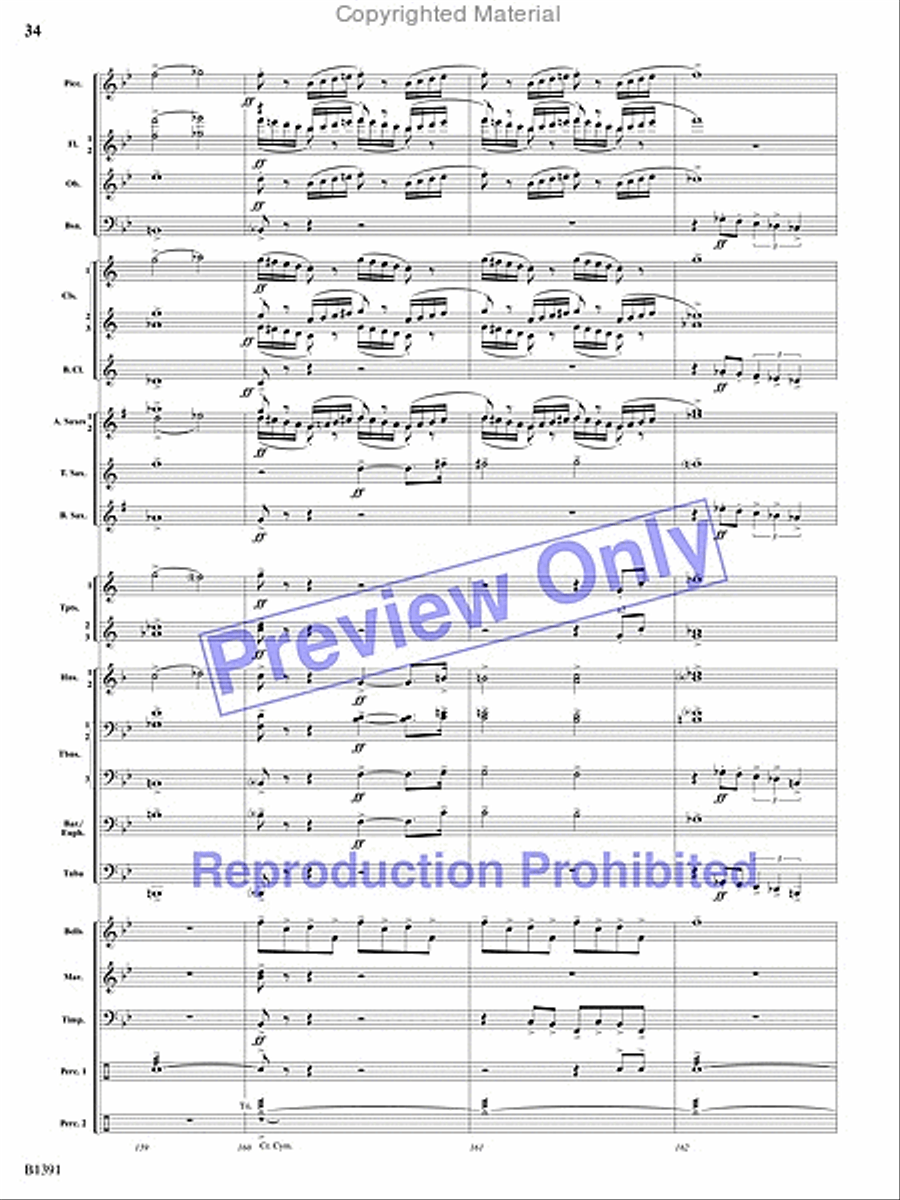 Sunburst Concert Band scores gallery preview page 67