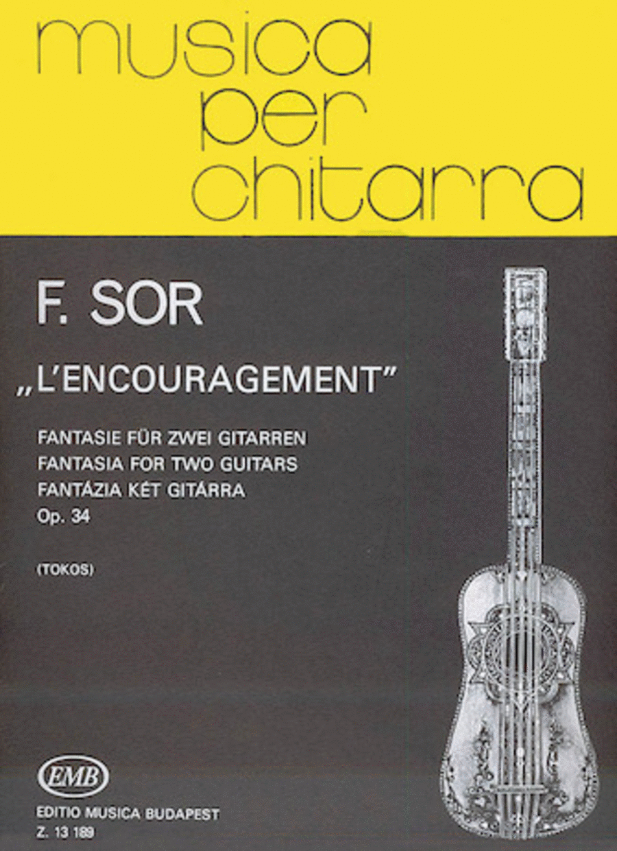 Book cover for L'encouragement Fantasia For Two 2 Guitars