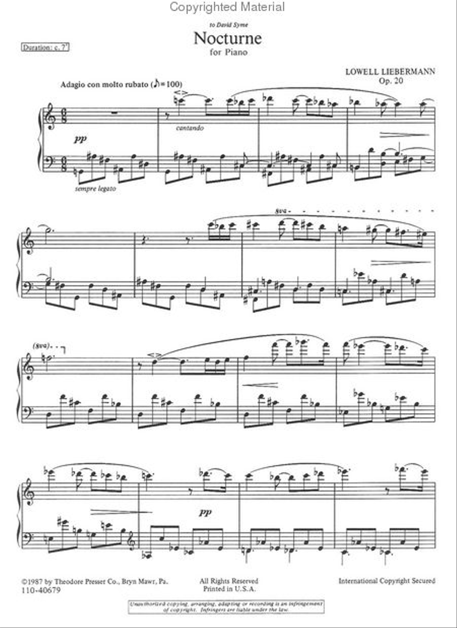Nocturne No. 1 Nocturne No. 1 Chamber Music scores gallery preview page 2