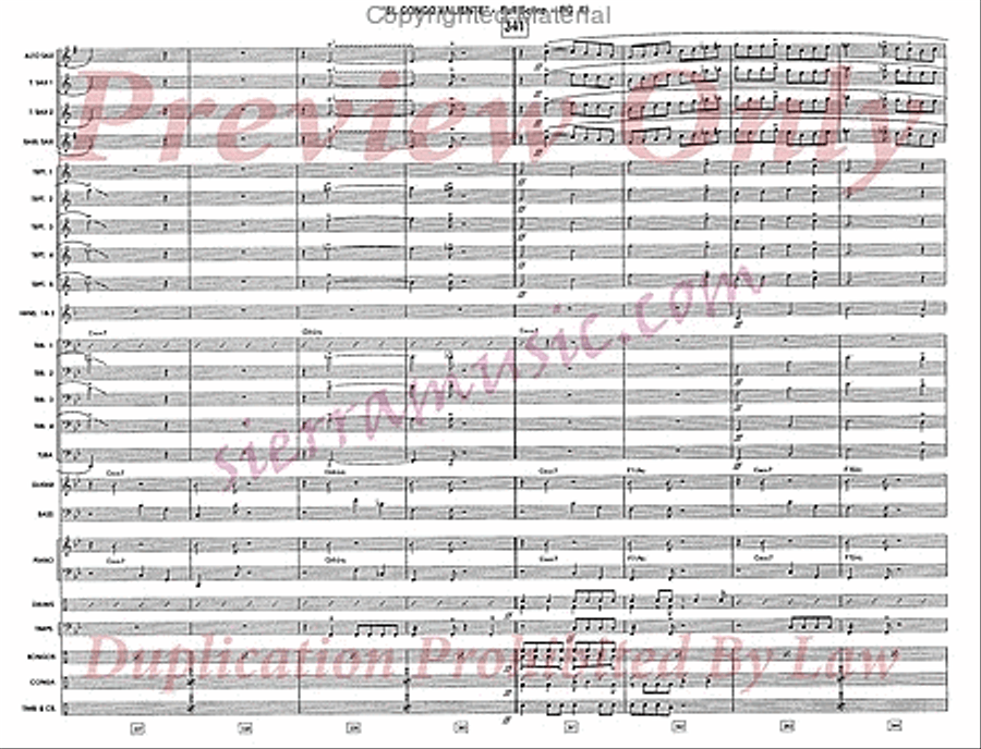 El Congo Valiente Jazz Ensemble scores gallery preview page 44