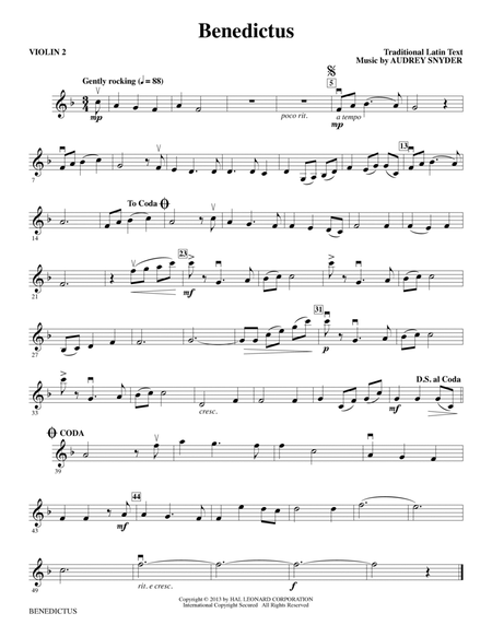 Benedictus - Violin 2