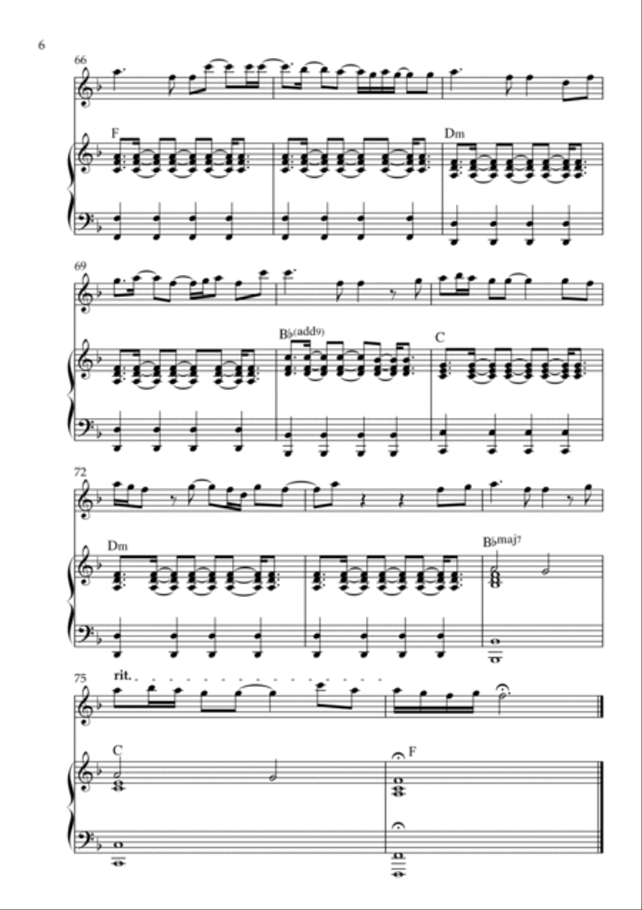 I'm Alive Violin Solo scores gallery preview page 6