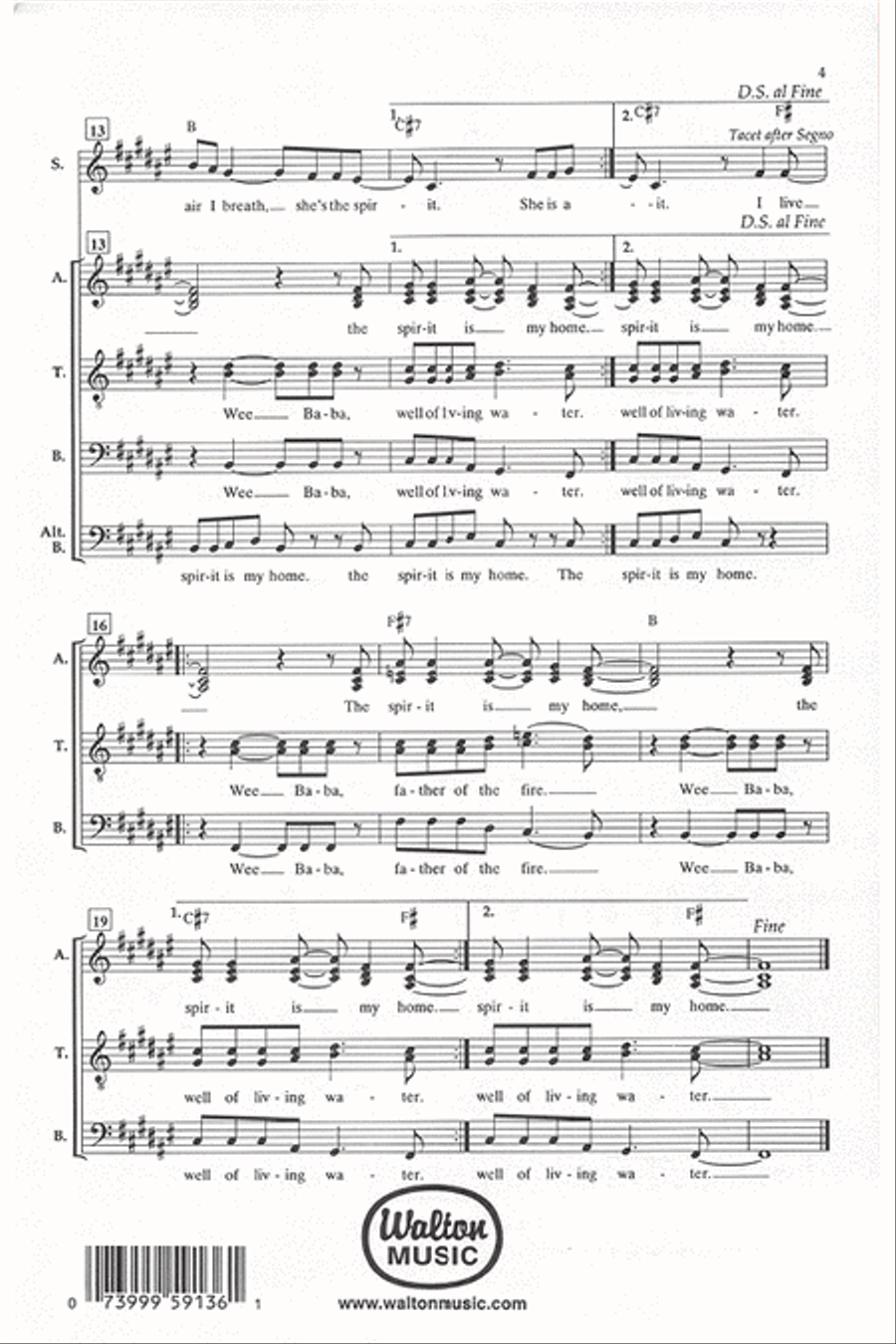 I Live and Move 4-Part scores gallery preview page 4