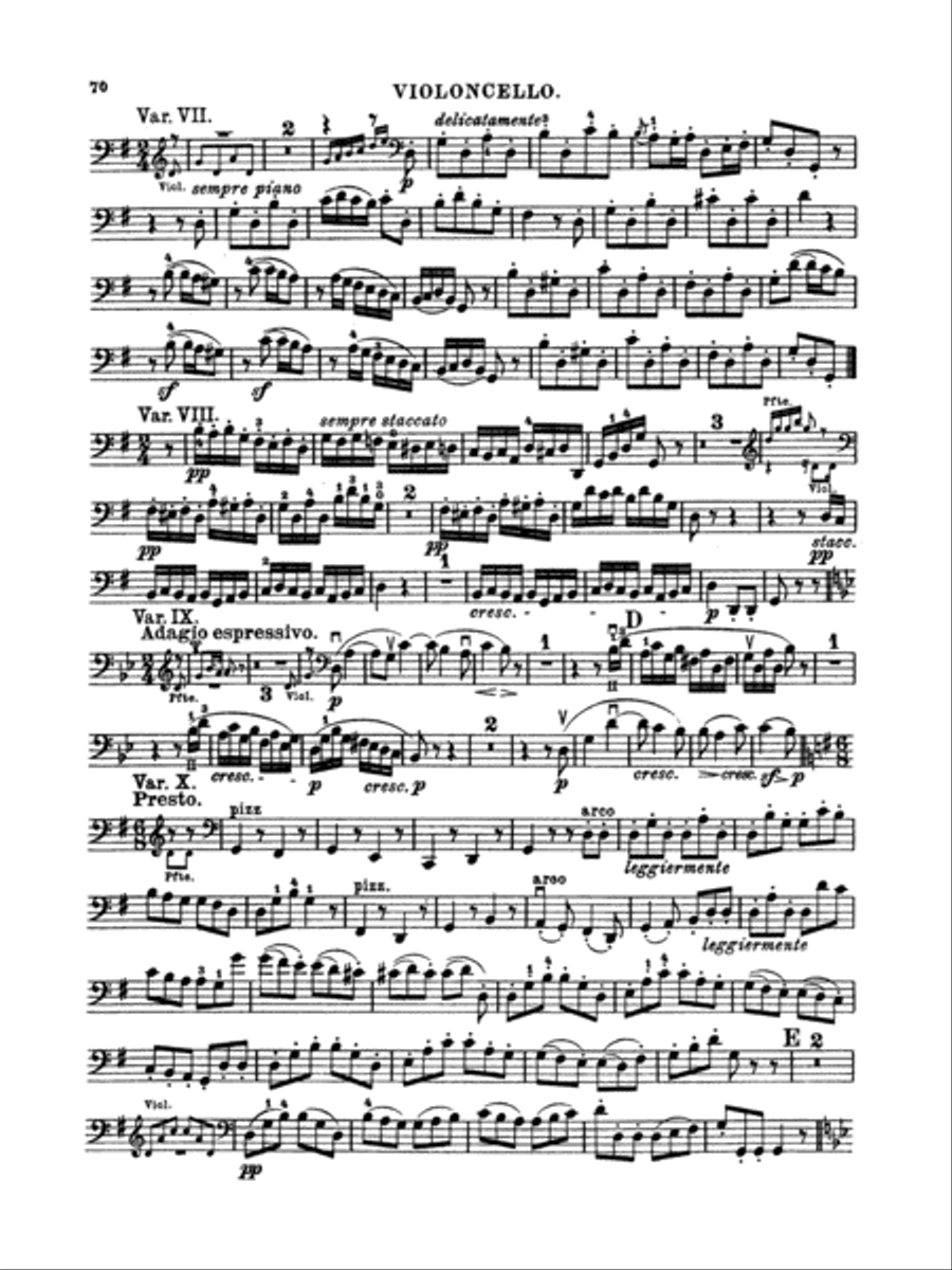 Beethoven: Trio No. 11, Op. 121a, in G Major (for piano, violin, and cello) Piano Trio scores gallery preview page 4
