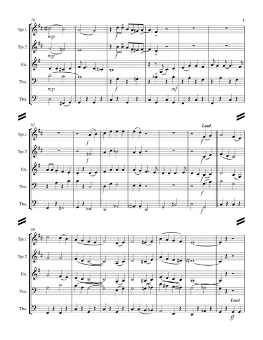 (There's No Place Like) Home For The Holidays Horn scores gallery preview page 6