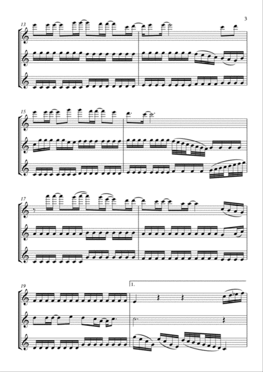 Forever Love Woodwind Trio scores gallery preview page 3