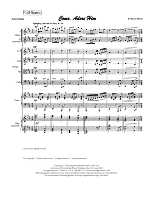 Come, Adore Him (Downloadable Orchestral Score and Parts)