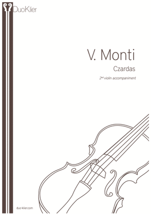 Book cover for Monti - Czardas, 2nd violin accompaniment