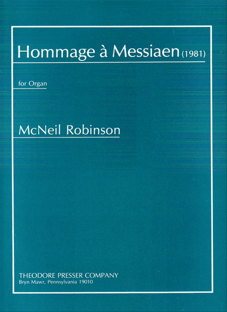Hommage A Messiaen Chamber Music scores gallery preview page 1