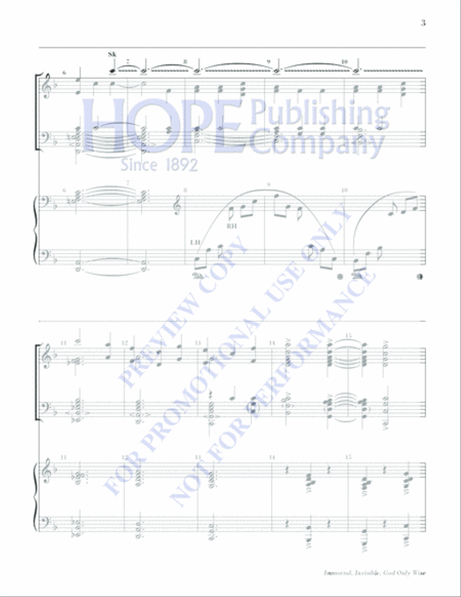 IMMORTAL INVIS-SHER-Director and Piano Score Handbell Choir scores gallery preview page 3