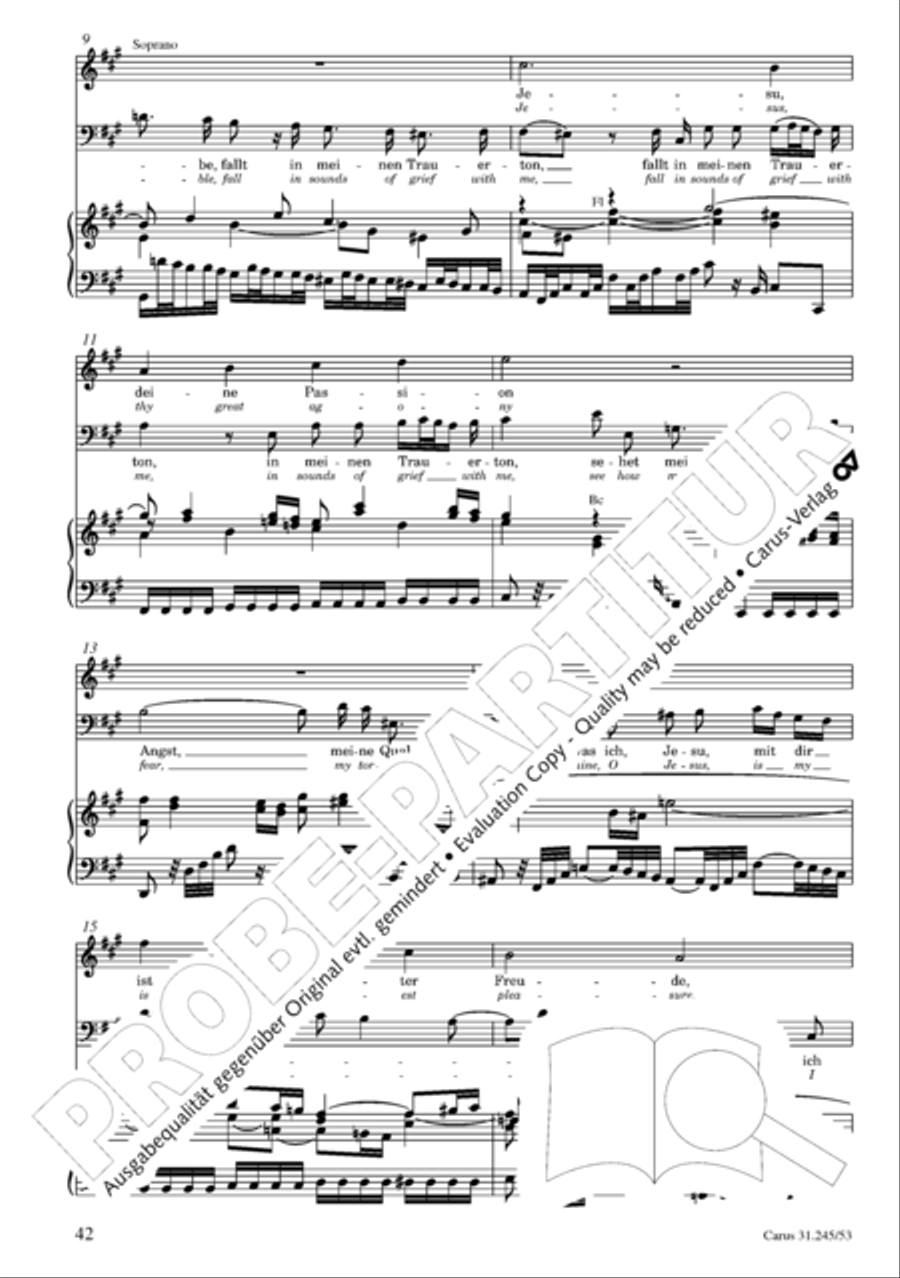St. John Passion (Johannes-Passion) 4-Part scores gallery preview page 43