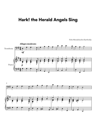 Hark! the Herald Angels Sing (for Trombone and Piano)