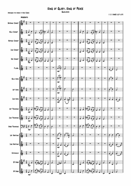 Gwalchmai - Hymn tune arranged for brass band image number null