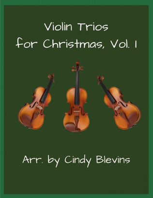 Book cover for Violin Trios for Christmas, Vol. I