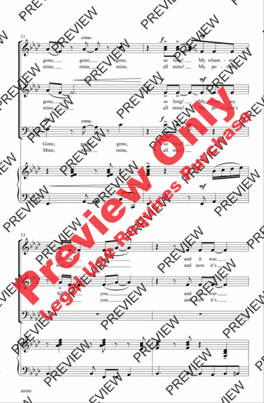 I Put a Spell on You 3-Part scores gallery preview page 6