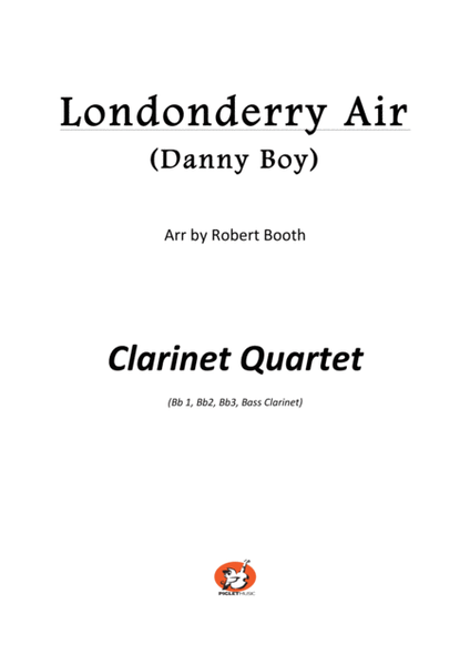 Londonderry Air (Danny Boy) - Clarinet Quartet image number null