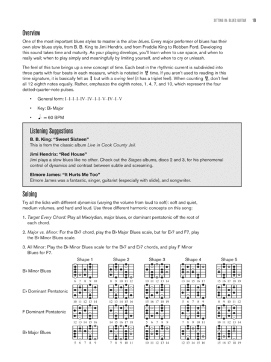 Sitting In -- Blues Guitar Electric Guitar scores gallery preview page 4
