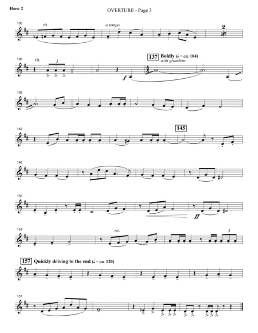 Invitation to a Miracle - F Horn 2 Choir scores gallery preview page 3
