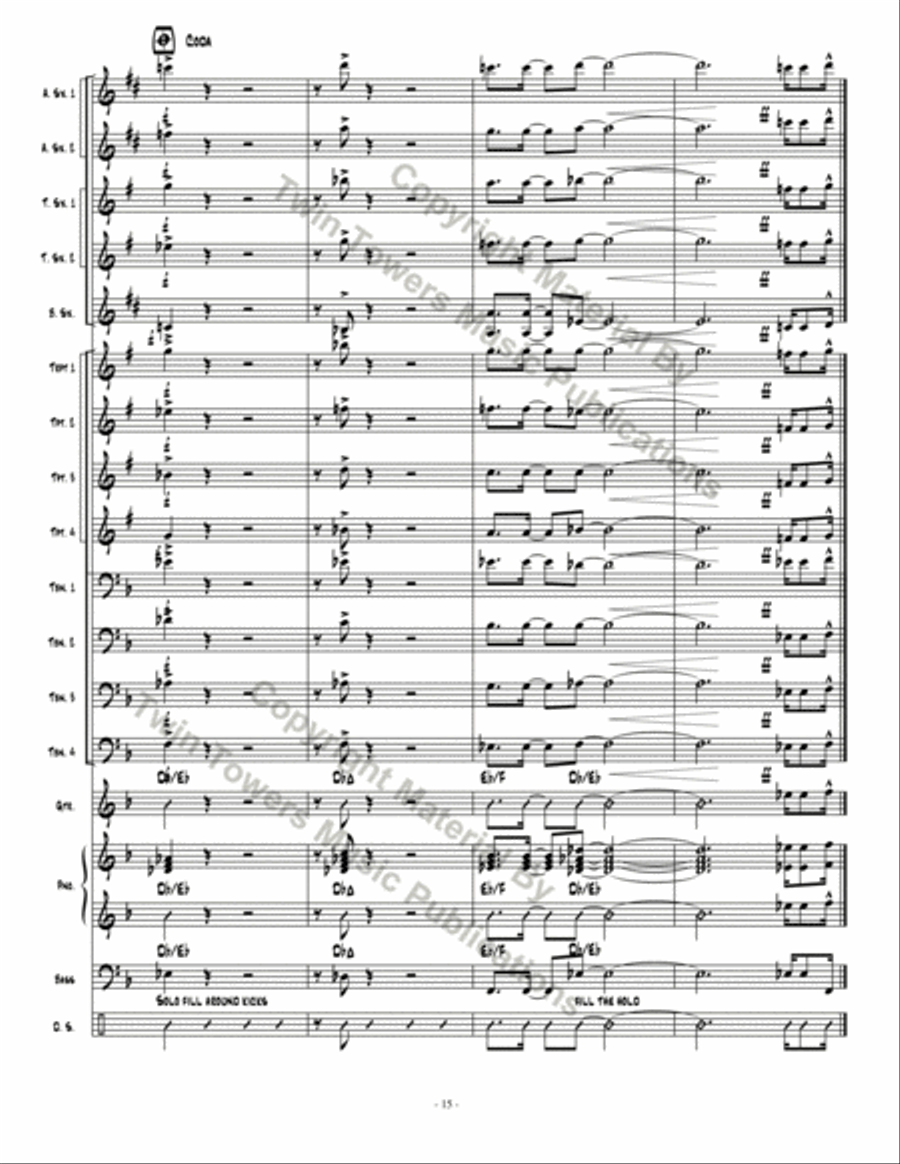 On The Road Jazz Ensemble scores gallery preview page 16