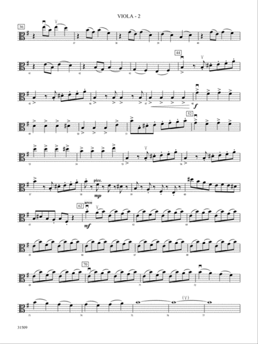 Wizards in Winter: Viola String Orchestra scores gallery preview page 2