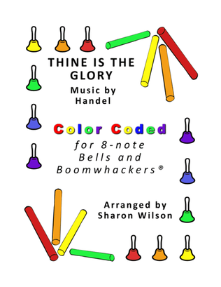 Thine Is the Glory for 8-note Bells and Boomwhackers® (with Color Coded Notes)