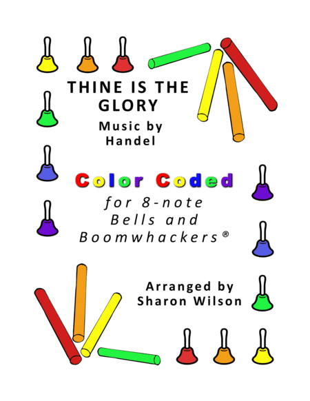 Thine Is the Glory for 8-note Bells and Boomwhackers® (with Color Coded Notes) image number null