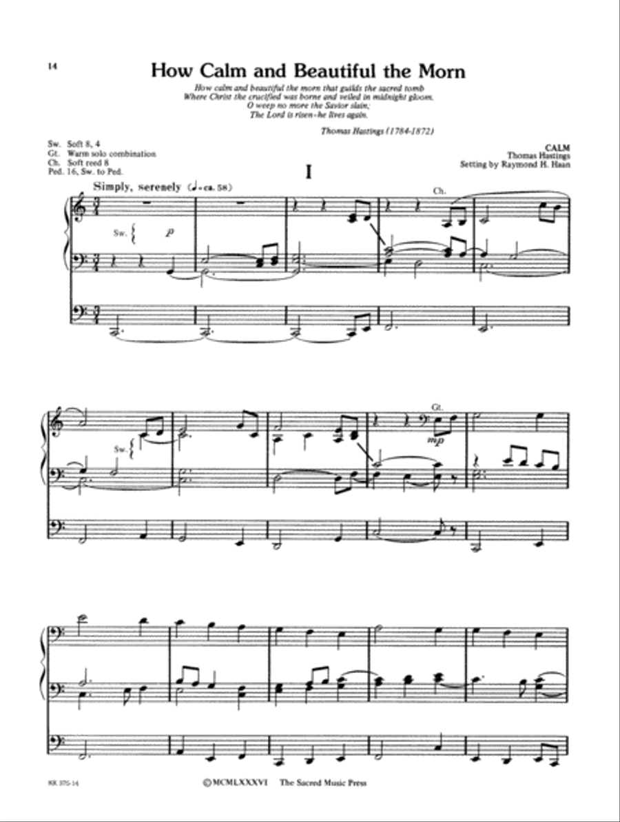 Organ Music for Lent and Easter Organ Solo scores gallery preview page 6